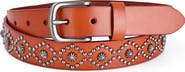 OLD TREND Sunburst Genuine Leather Studded Statement Accent Belt
