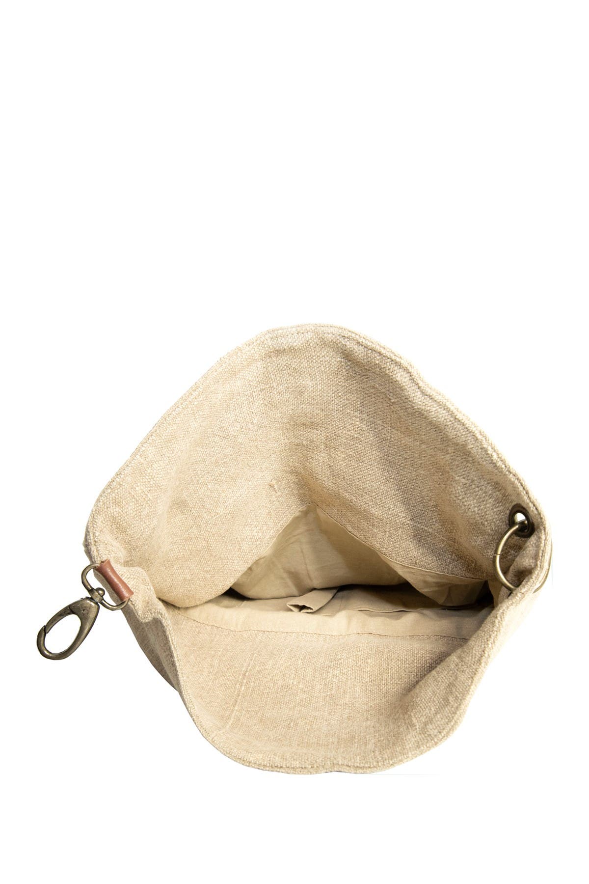 VINTAGE ADDICTION Foldover Jute Crossbody Bag, Alternate, color, 