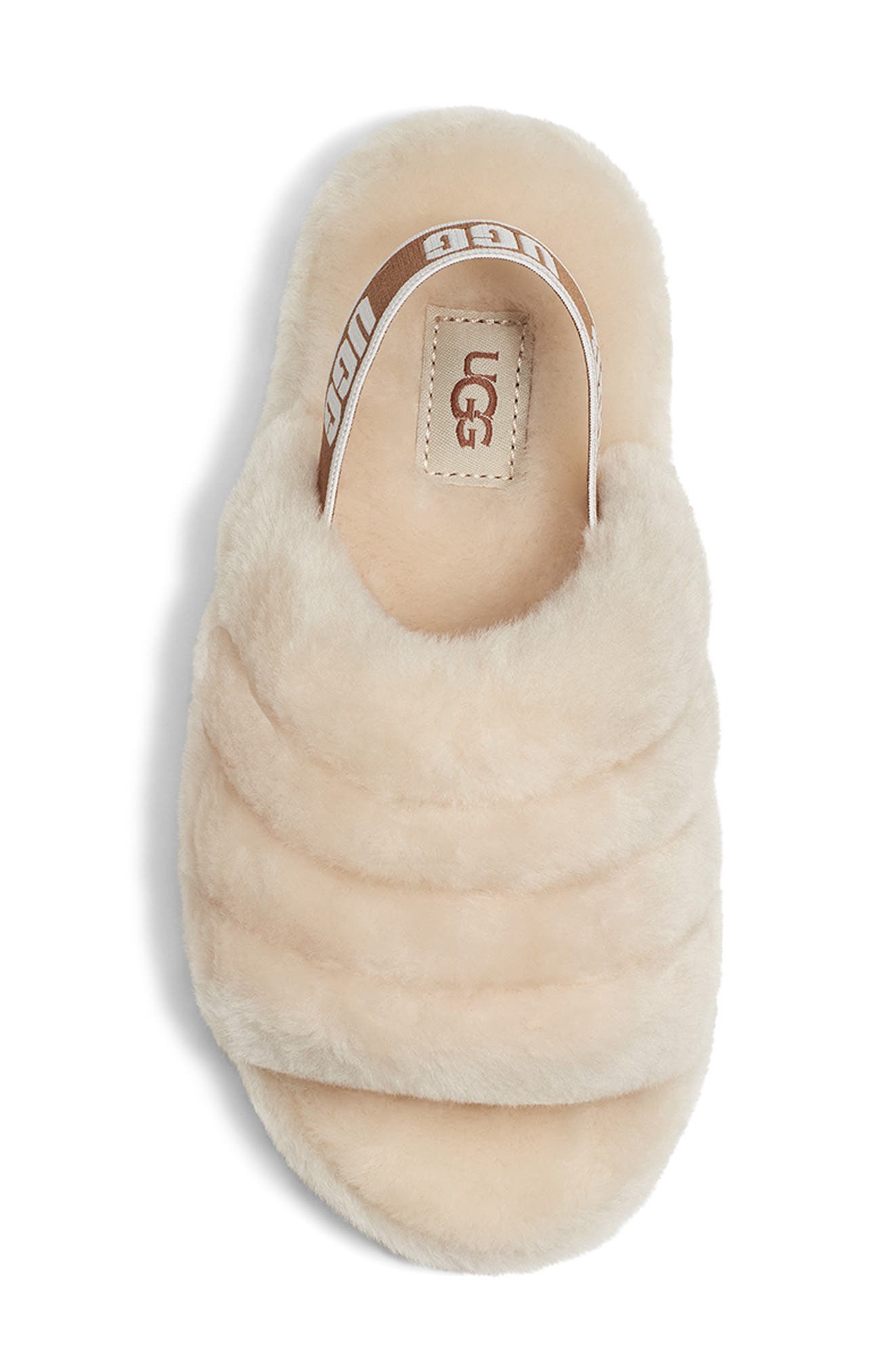 UGG<sup>®</sup> Fluff Yeah Slide, Alternate, color, Natural