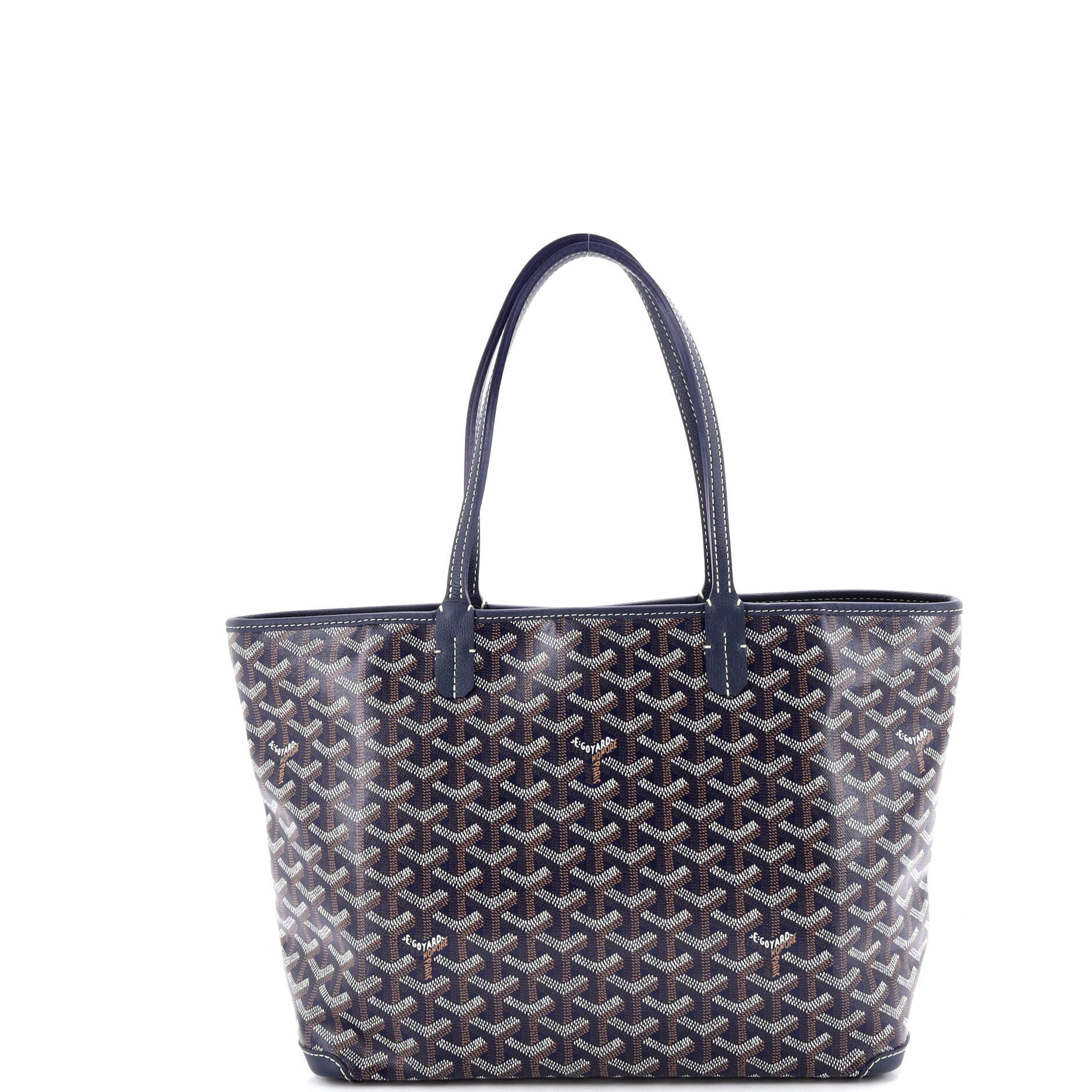 Pre-Owned Goyard Artois Tote Coated Canvas PM, Alternate, color, Blue