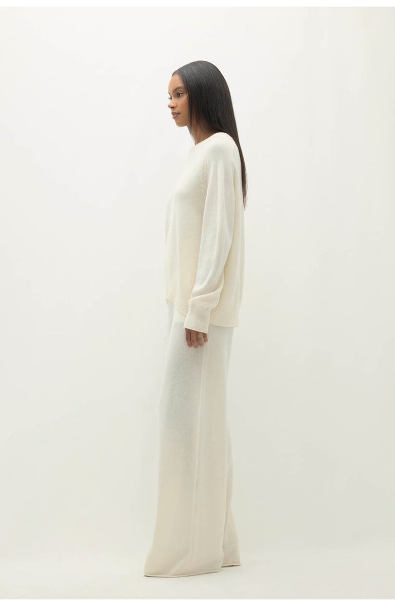 NAKED CASHMERE Tammy Cashmere Crewneck Sweater, Alternate, color, Ecru