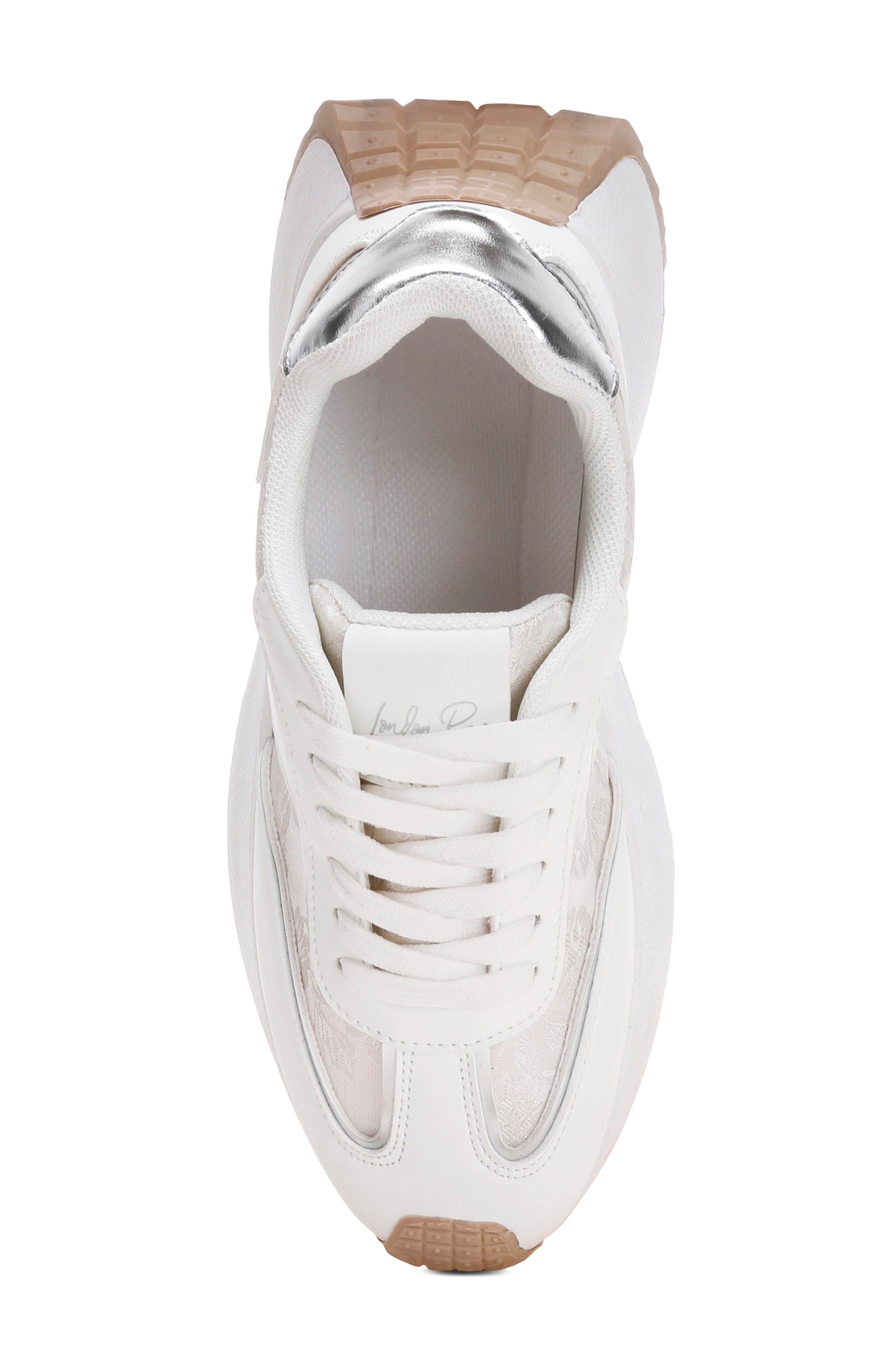 Bensha Faux Leather Sneaker, Alternate, color, WHITE