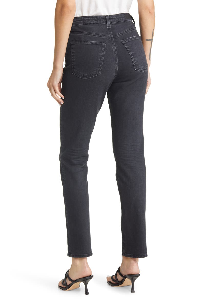 The Alexxis Slim Straight Leg Jeans, Alternate, color, 3 YEARS SULFUR BLACK