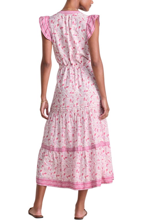 Shop Vineyard Vines Floral Print Maxi Dress In Frangipani Marsh
