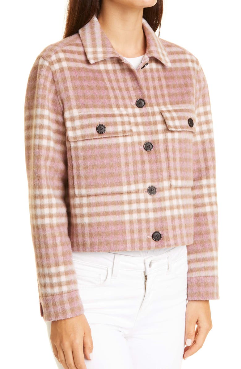 Rails Steffi Plaid Wool Blend Trucker Jacket, Alternate, color, 