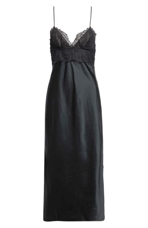 Joelle Lace Detail Empire Waist Dress