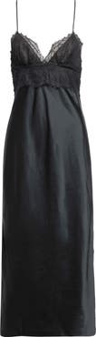 Khaite Joelle Lace Detail Empire Waist Dress