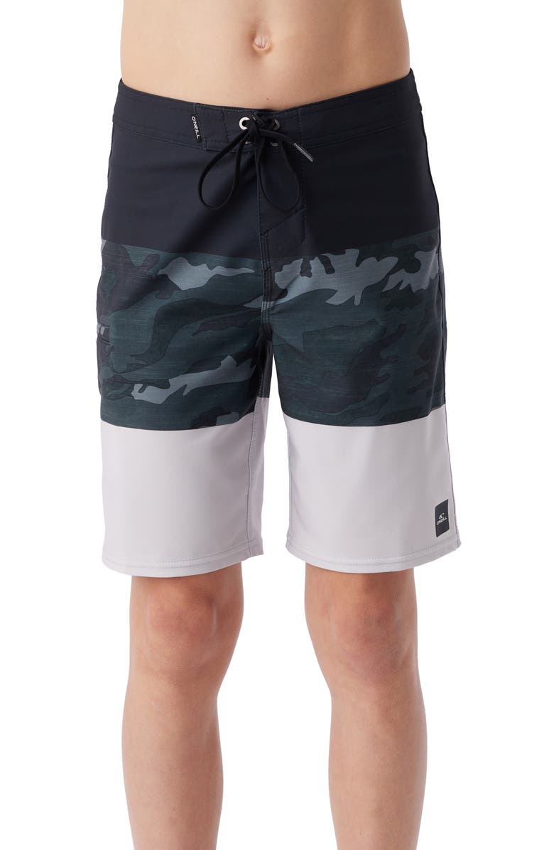O'Neill Kids' Hyperfreak Heat Block Board Shorts, Main, color, 