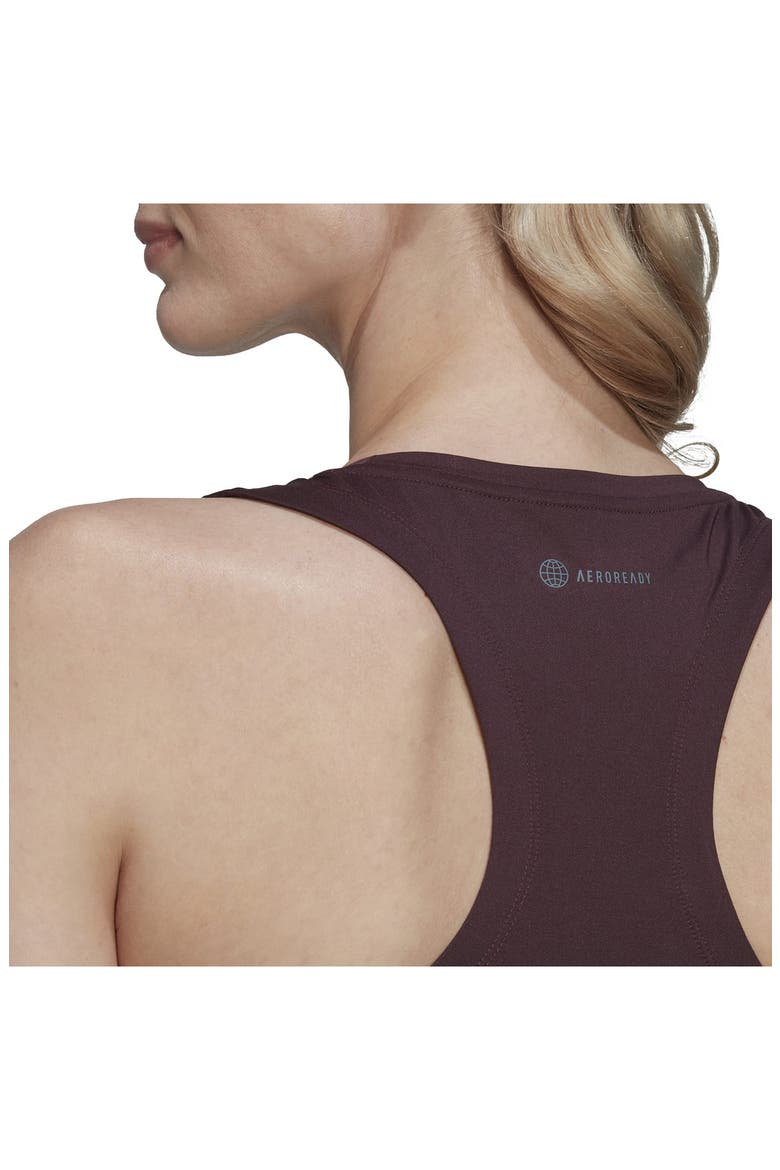 AEROREADY Designed 2 Move Tank Top, Alternate, color, SHADOW MAROON/ WHITE