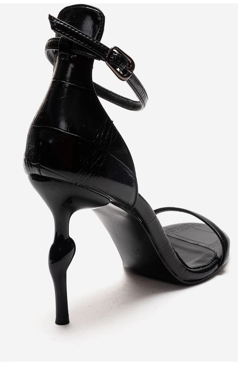 Prologue Shoes Yelena Ankle Strap Stiletto Pump, Alternate, color, Black Print