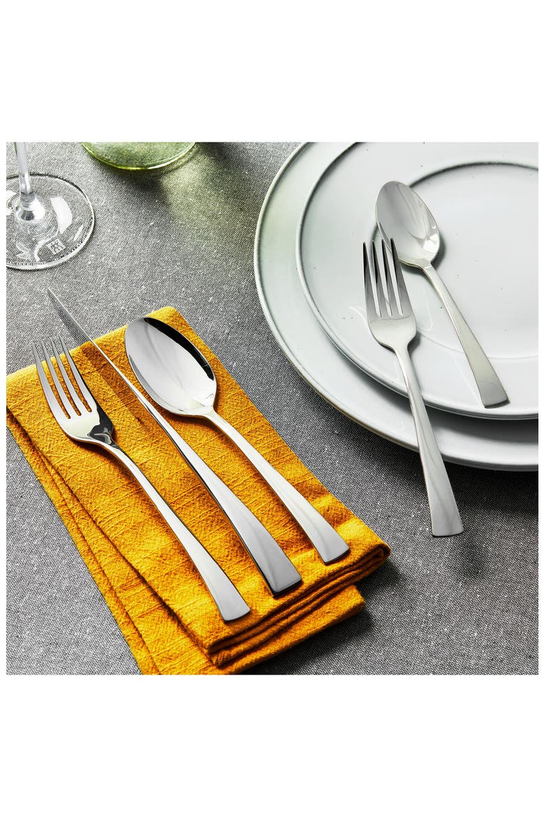 Bellasera 45-Piece Flatware Set, Alternate, color, STAINLESS STEEL
