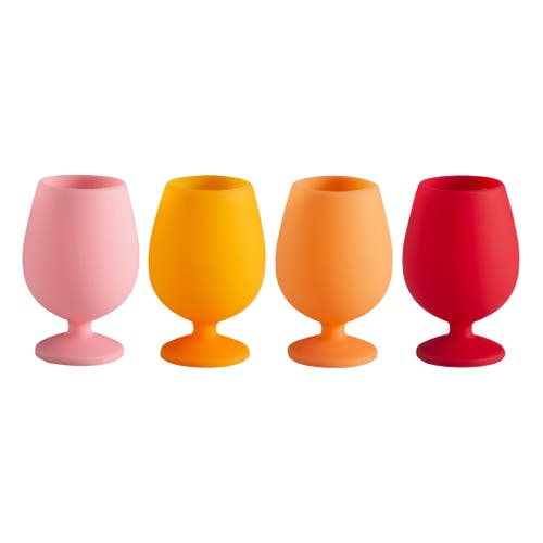 Porter Green Stemm | Silicone Unbreakable Wine Glasses In Multi