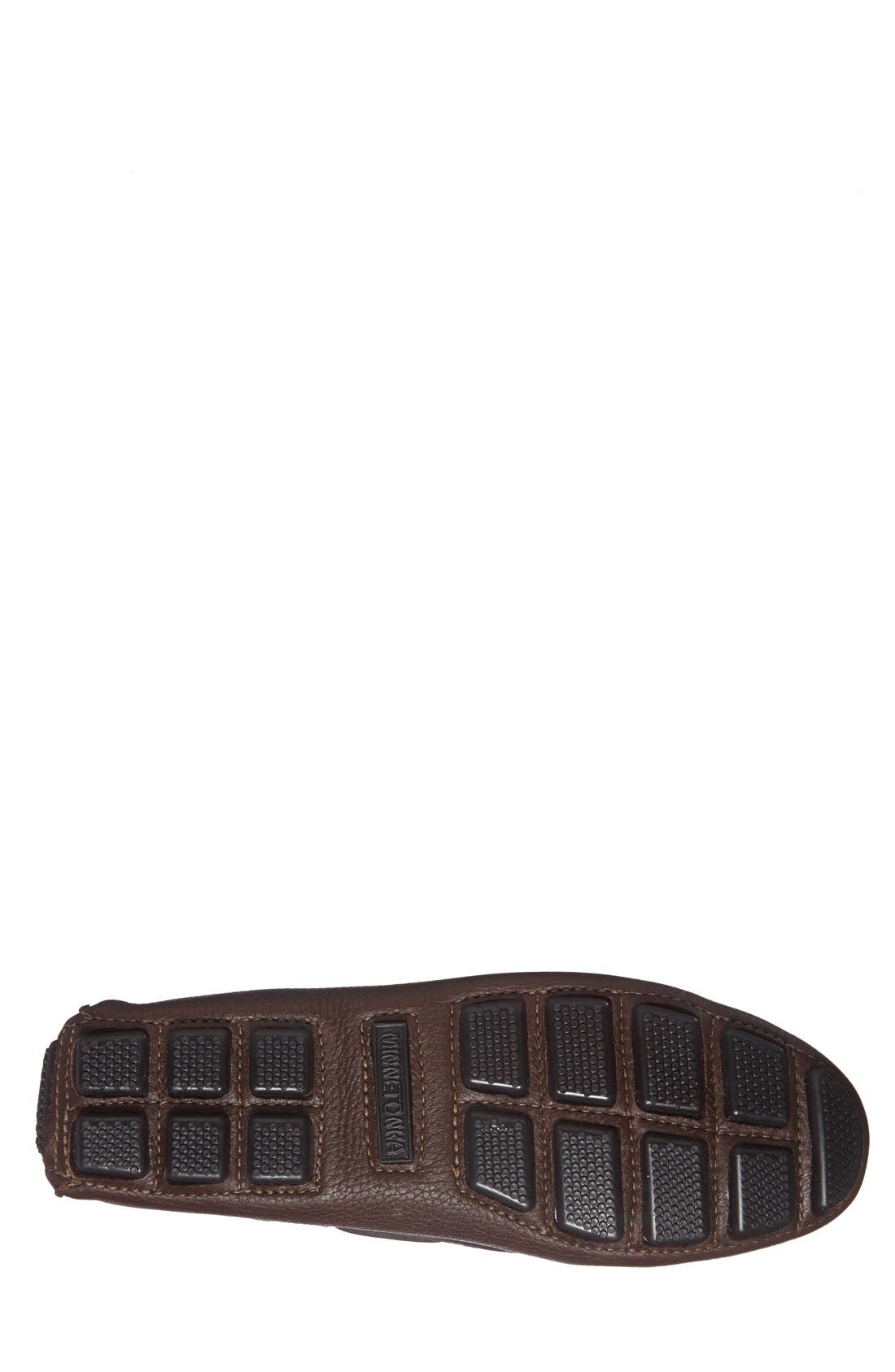 Moosehide Driving Shoe, Alternate, color, CHOCOLATE