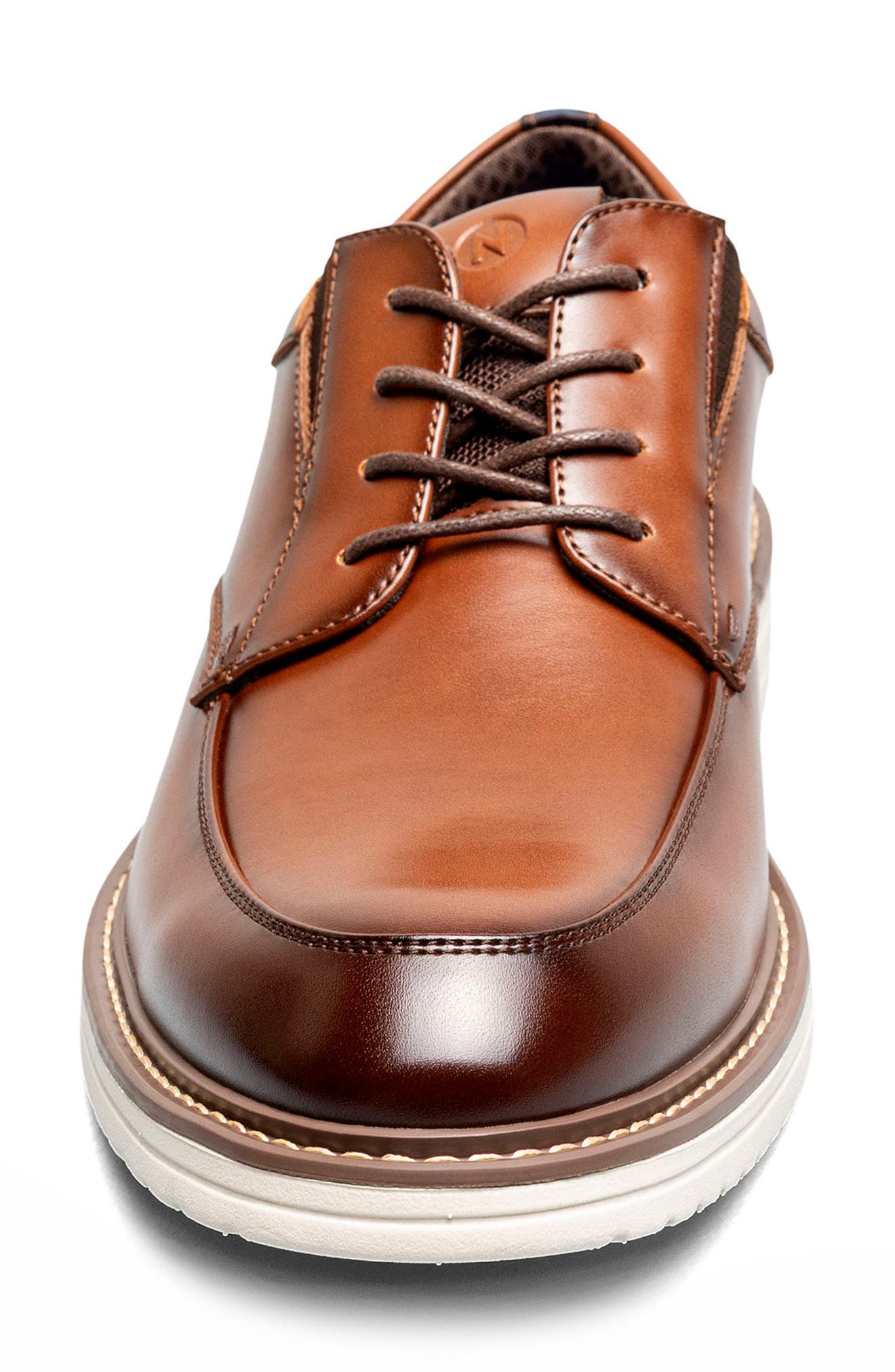 Gates Moc Toe Derby - Wide Width Available, Alternate, color, COGNAC MULTI