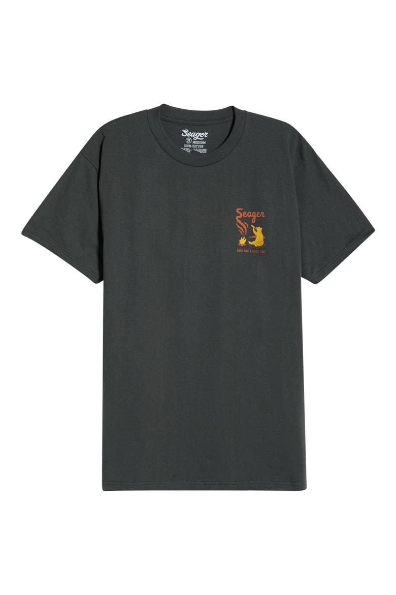 Smokey Graphic Print Cotton T-Shirt, Alternate, color, COAL