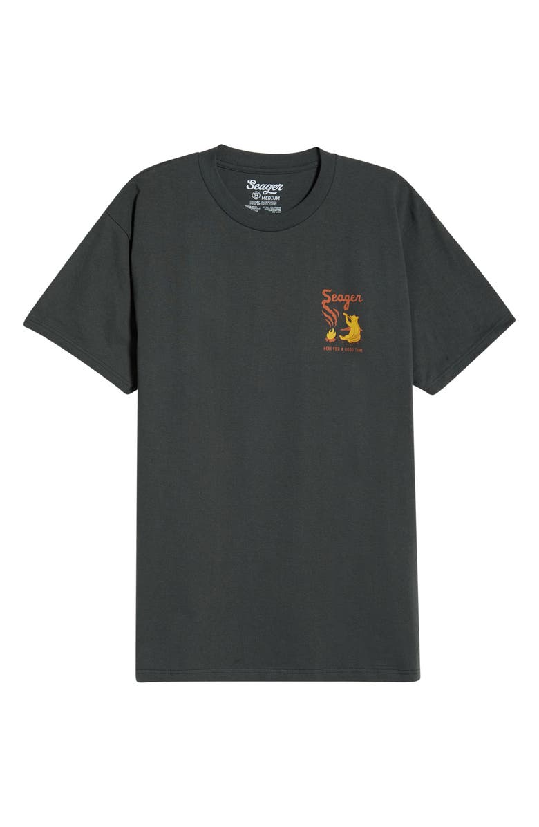Seager Co Smokey Graphic Print Cotton T-Shirt, Alternate, color, Coal