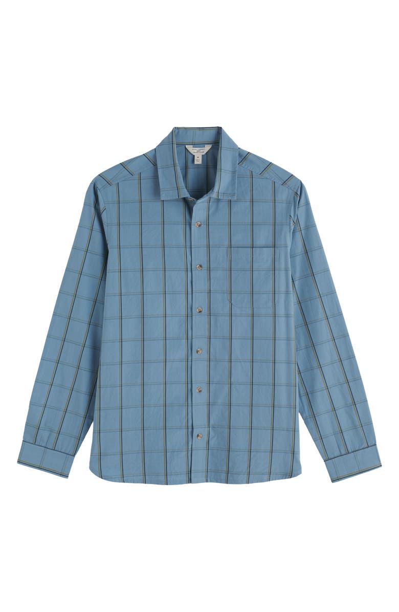 Seasalt Cornwall Banyan Windowpane Check Organic Cotton Button-Up Shirt, Alternate, color, Scrimshaw Tide