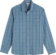 Seasalt Cornwall Banyan Windowpane Check Organic Cotton Button-Up Shirt