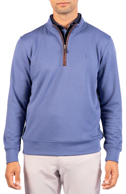 Ottoman Rib Quarter Zip Sweater