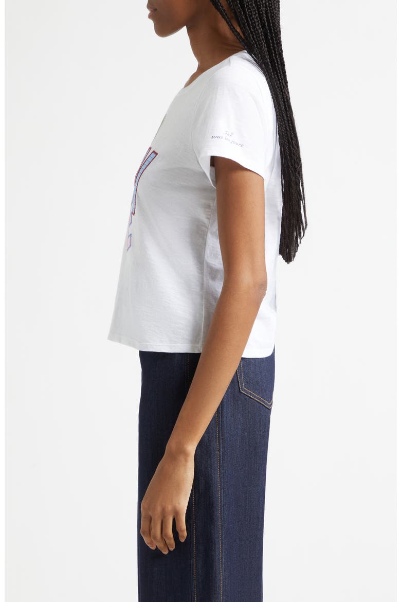 Love Collage Appliqué T-Shirt, Alternate, color, WHITE/ MULTI