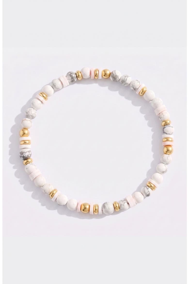 Stacking Birthstone Beaded Bracelet, Alternate, color, April Diamond