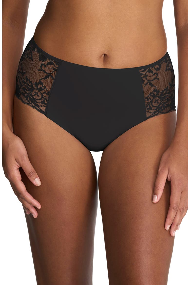 Statement Lace Full Brief, Main, color, BLACK