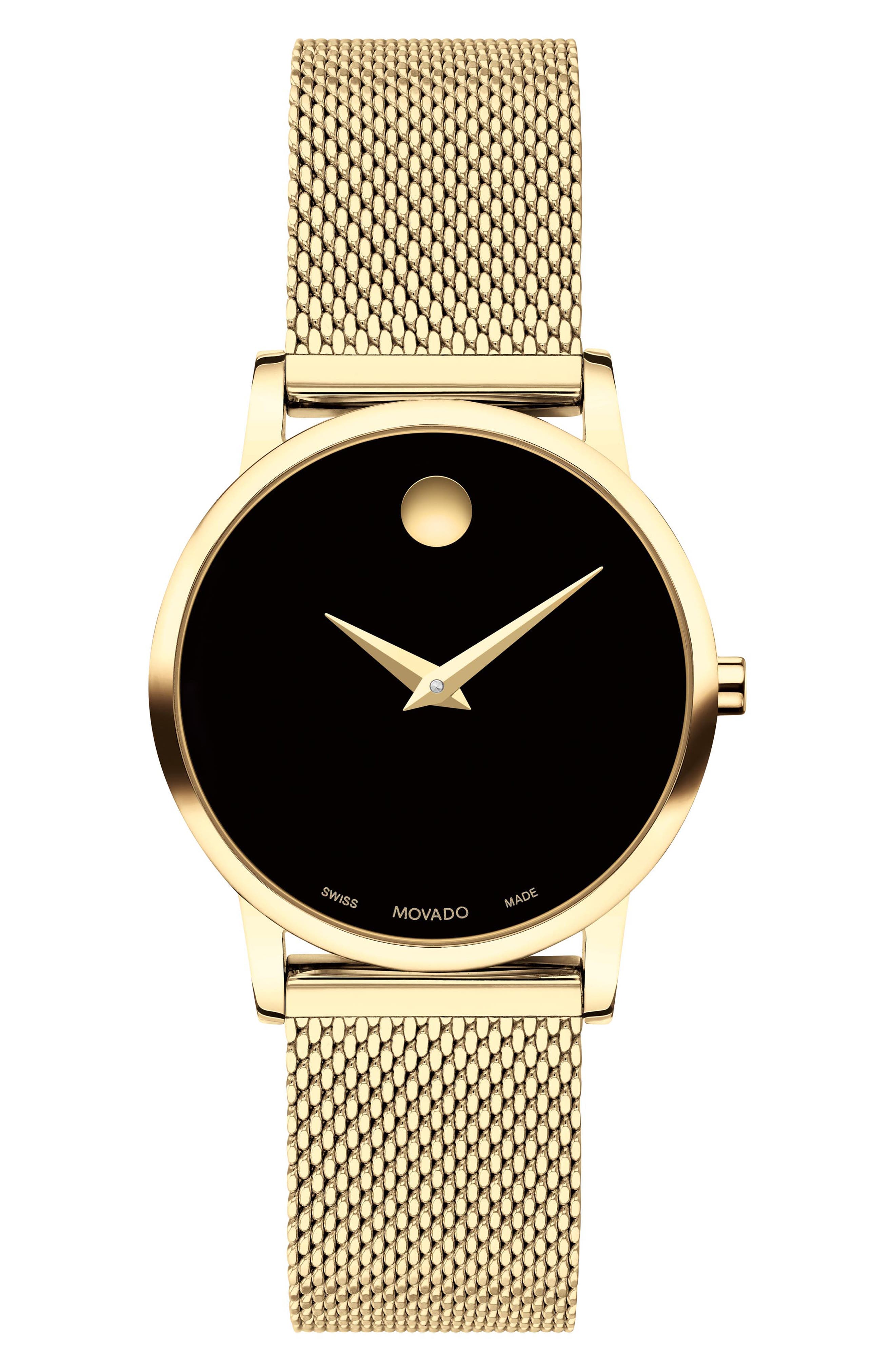 Movado Museum Classic Mesh Strap Watch, 28mm