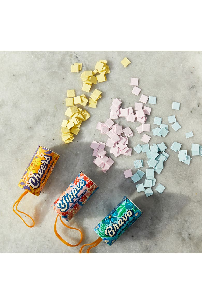 Confetti Poppers 3 pack, Alternate, color, Assorted