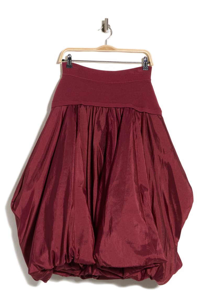 Corinn Midi Skirt, Alternate, color, CRANBERRY