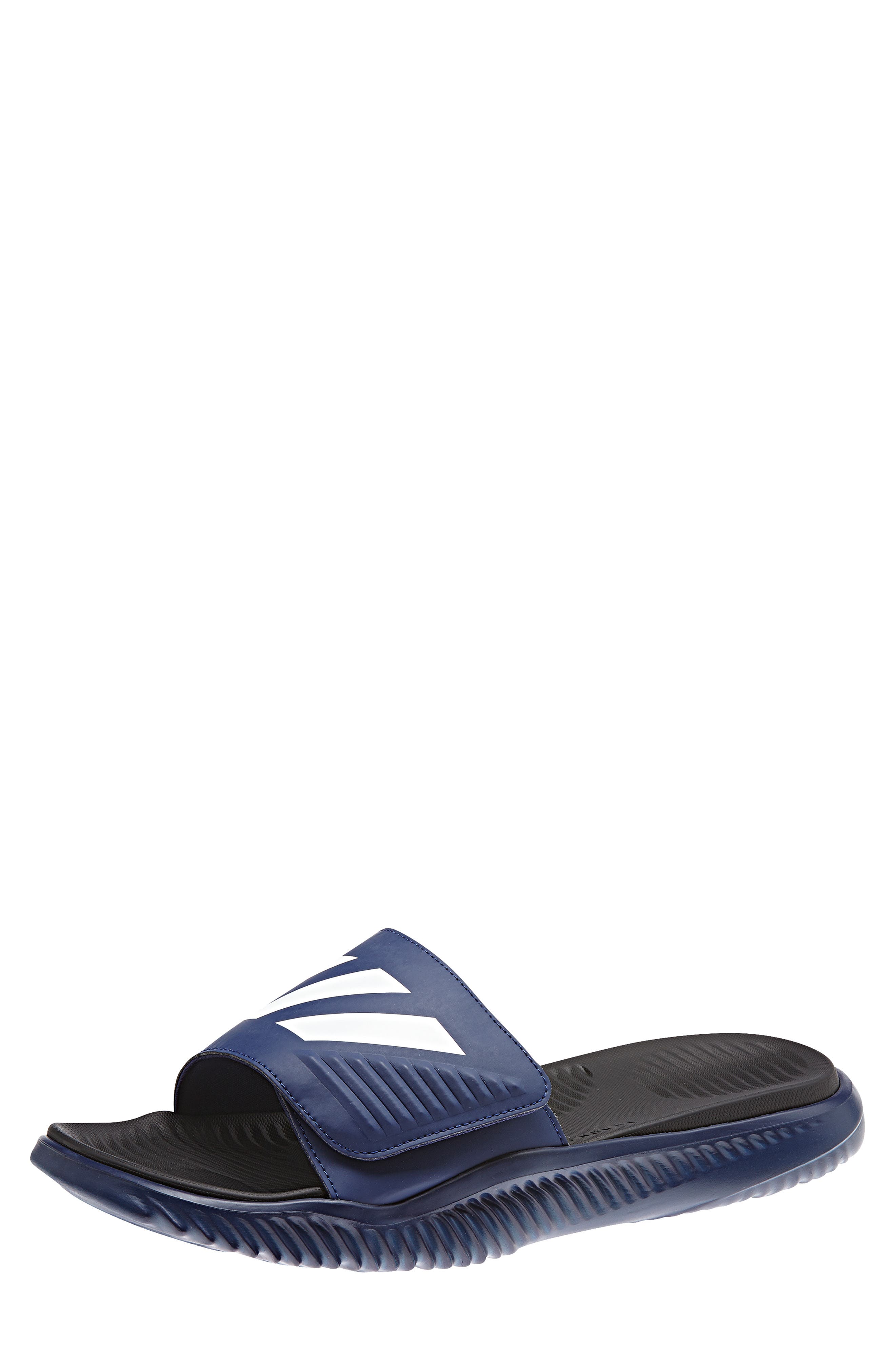 adidas AlphaBounce Slide Sandal, Main, color, 