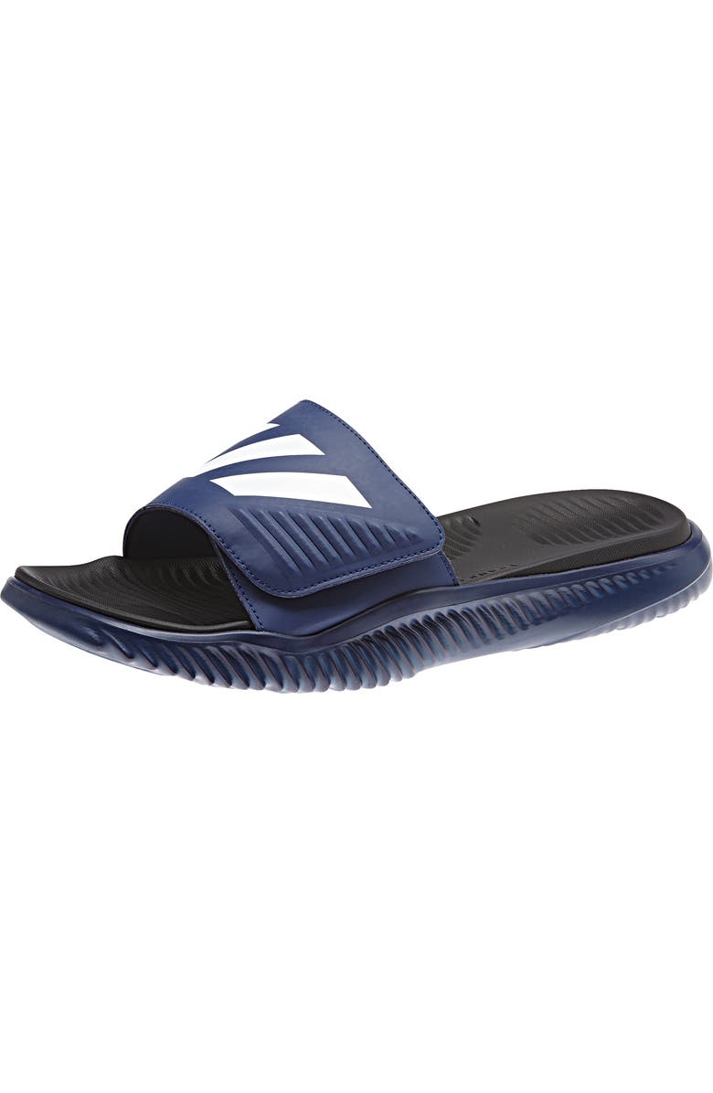 adidas AlphaBounce Slide Sandal, Main, color,