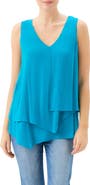 Karen Kane Drape Layered Asymmetric Tank