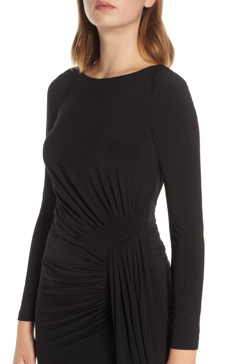 Vince Camuto Long Sleeve Ruched Gown, Alternate, color,
