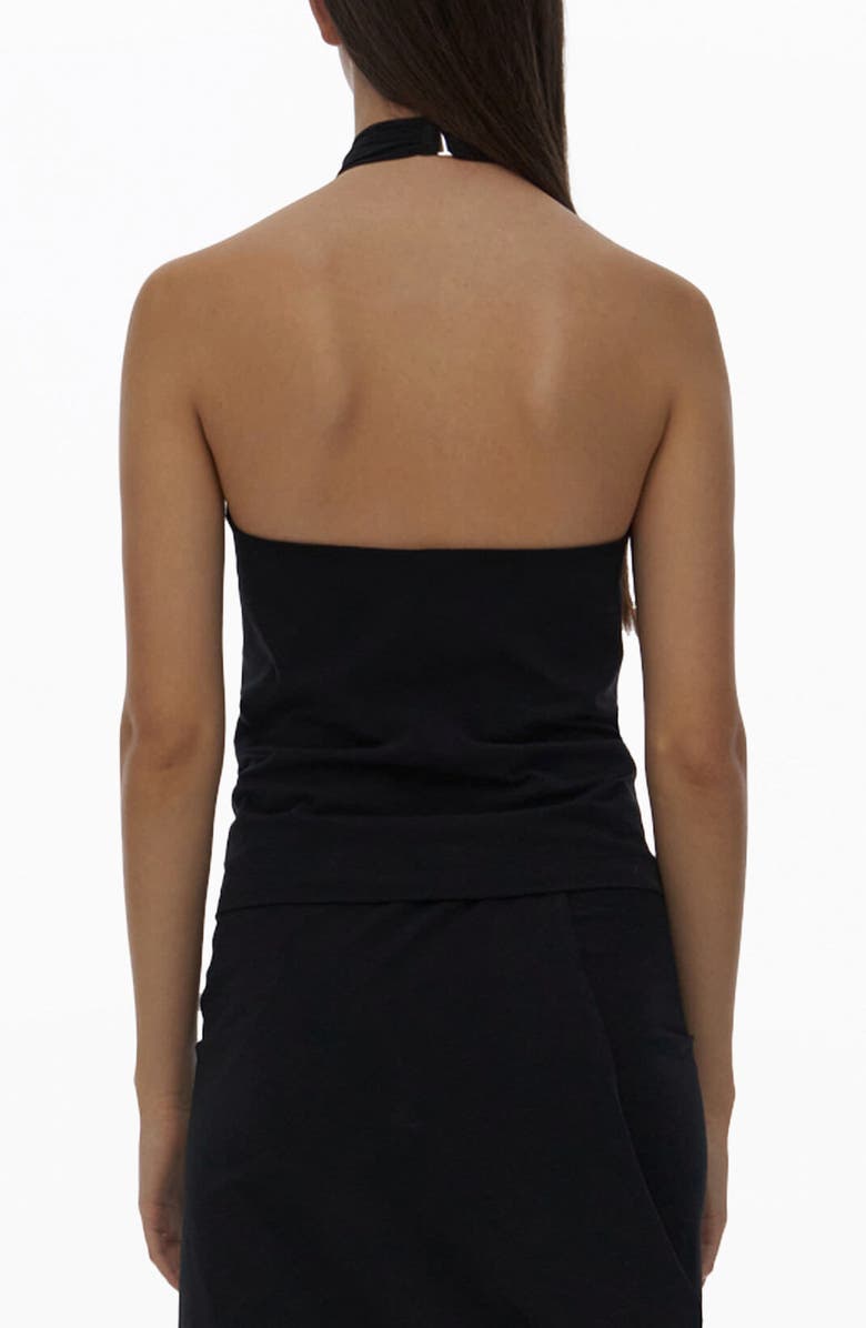 Helmut Lang Twist Halter Top, Alternate, color, 