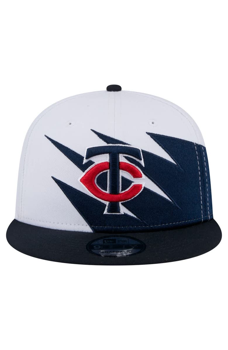 New Era Men's New Era Navy/White Minnesota Twins Jagged 9FIFTY Snapback Hat, Alternate, color, Navy