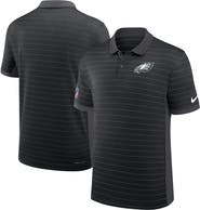 Nike Men's Nike Black Philadelphia Eagles Sideline Victory Stripe Performance Polo