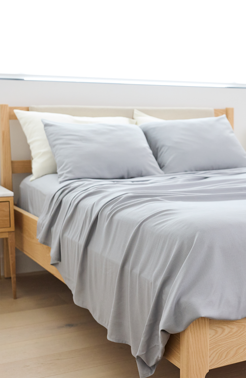 Slumber Cloud Performance Linen Blend Sheet Set In Gray
