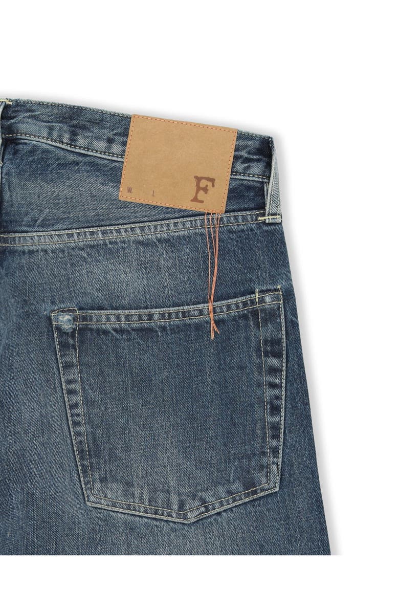 Fortela Unclejohn Japan Selvedge High-Waisted 5-Pocket Denim, Alternate, color, Blue