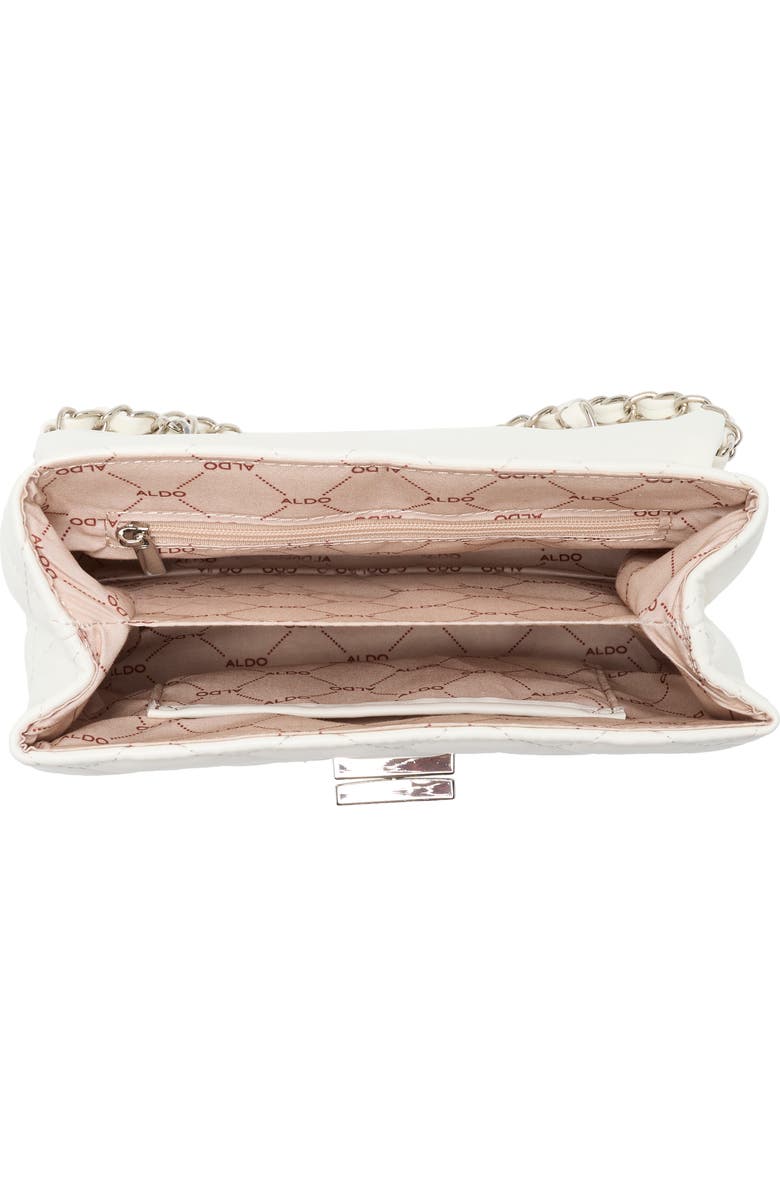 ALDO Alnilam Quilted Crossbody Bag, Alternate, color, White