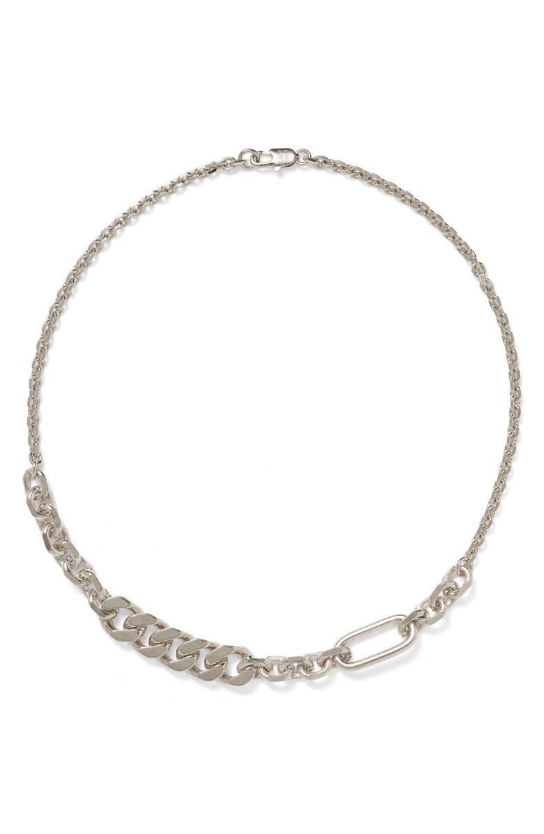 Lady Grey Simone Necklace, Main, color, Silver