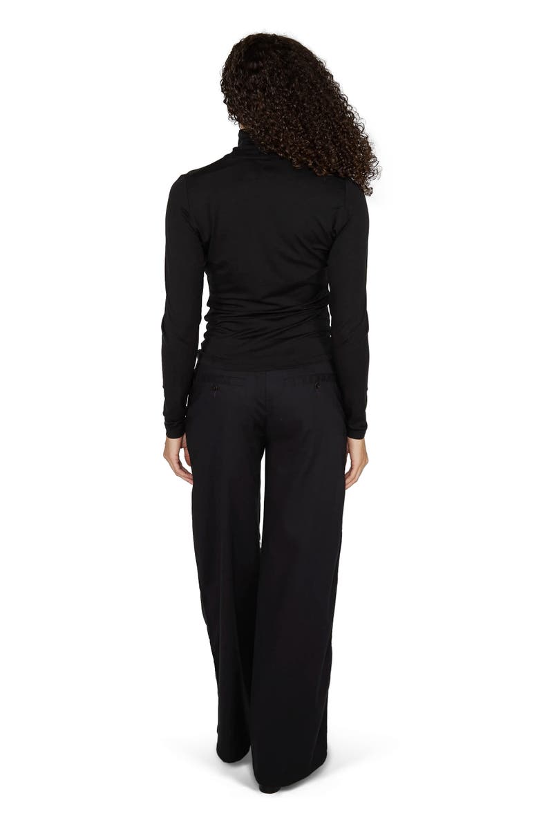 Lords of Harlech Kate Stretch Knit Turtleneck, Alternate, color, Black
