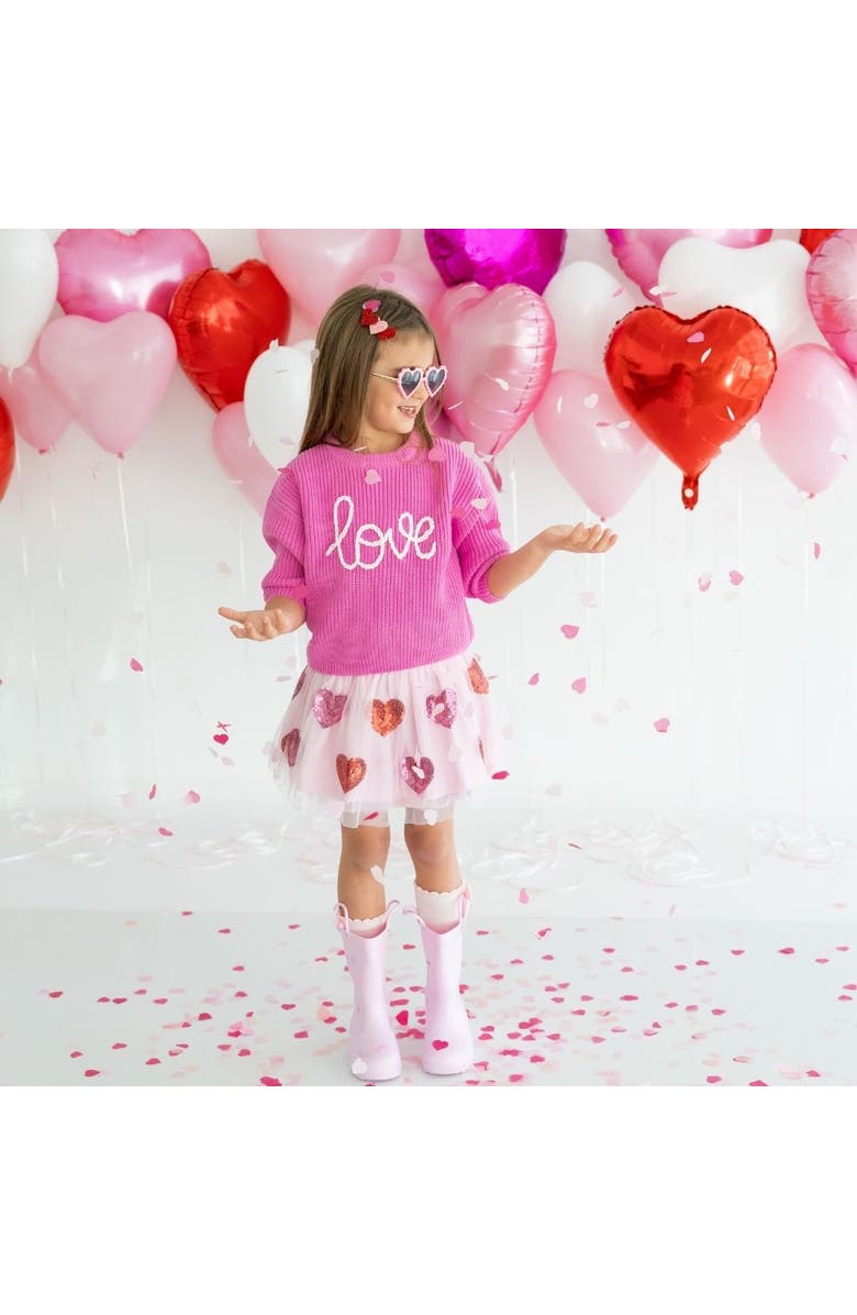 Sweet Wink Sequin Heart Valentine
s Day Tutu, Alternate, color, 