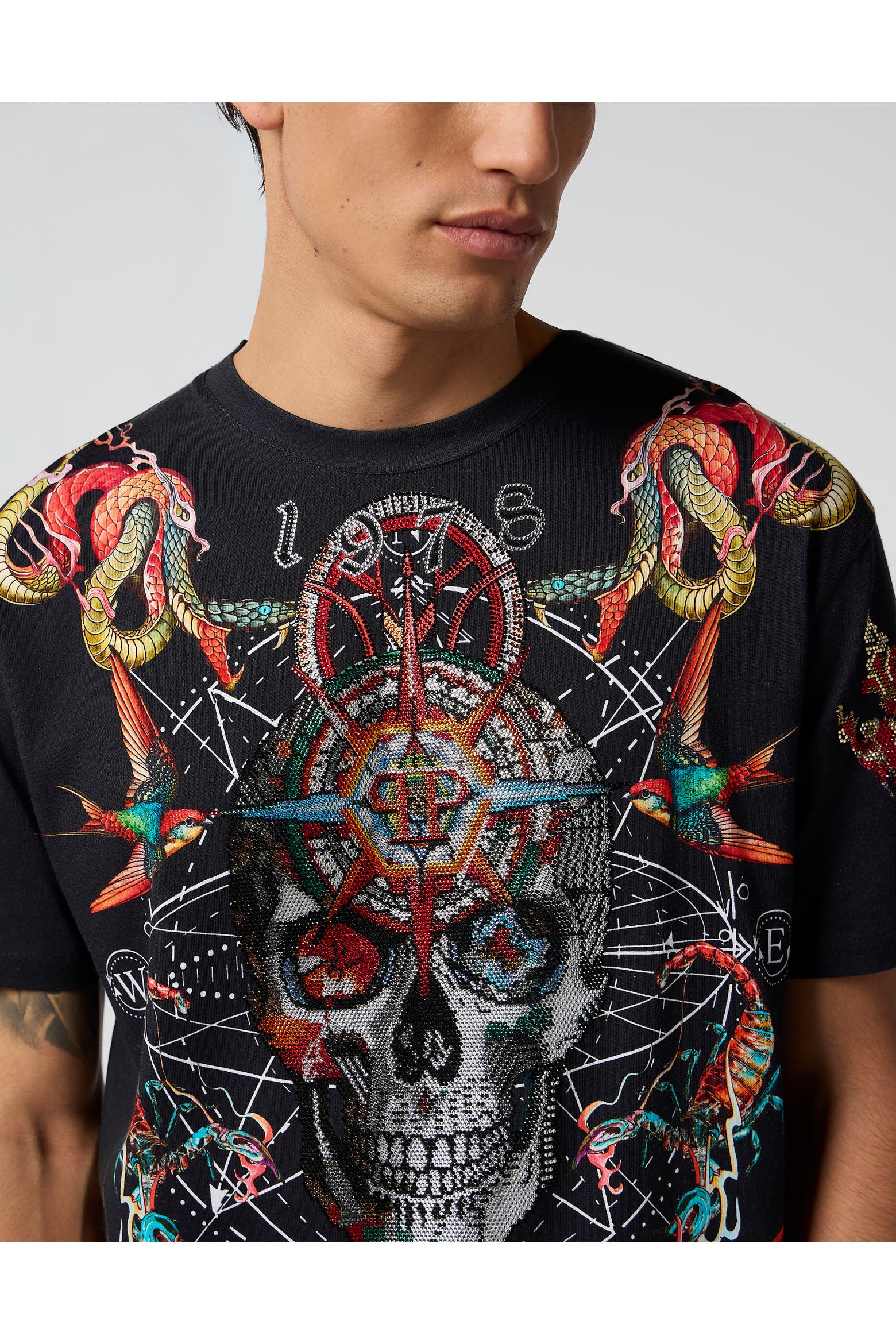 PHILIPP PLEIN Round Neck T Shirt Tattoo Stones Men Men Nordstrom philipp-plein-round-neck-t-shirt-tattoo-stones-men-men-nordstrom