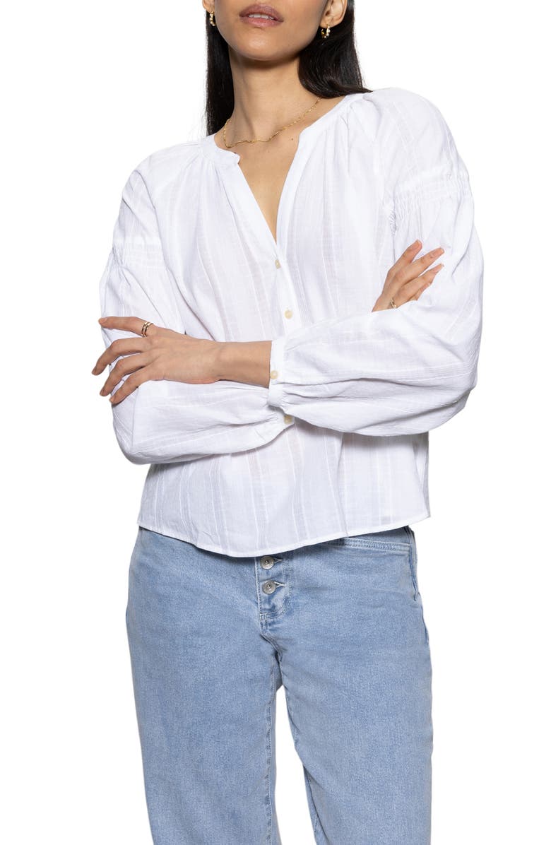 Sanctuary Sunday's Best Cotton Popover Top, Alternate, color, 