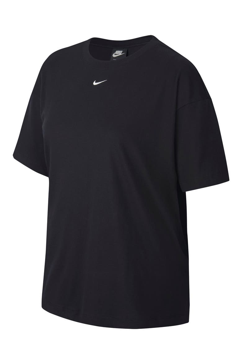 Sportswear Essential Crewneck T-Shirt, Alternate, color, BLACK/ WHITE