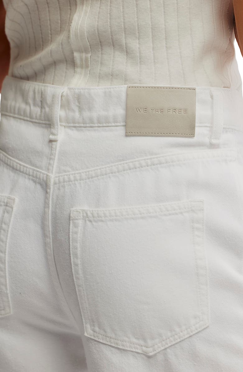 Free People Stride High Waist Wide Leg Jeans, Alternate, color, Optic White