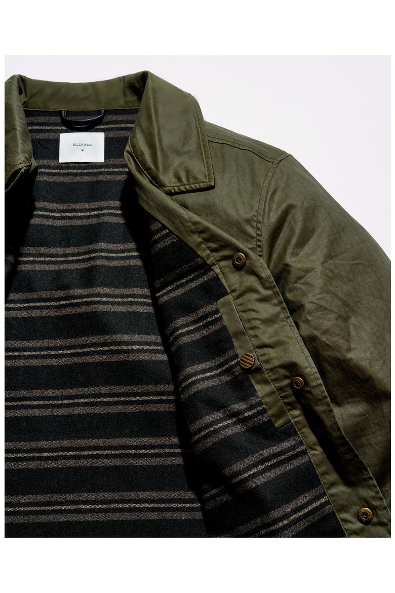 Harrison Water Repellent Waxed Cotton Jacket, Alternate, color, OLIVE