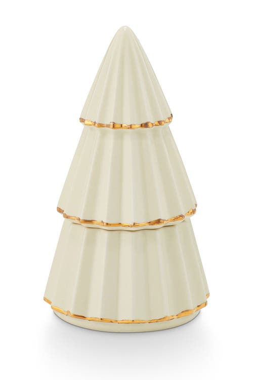 ILLUME® Cozy Cashmere Gilded Tree Candle in Cream 