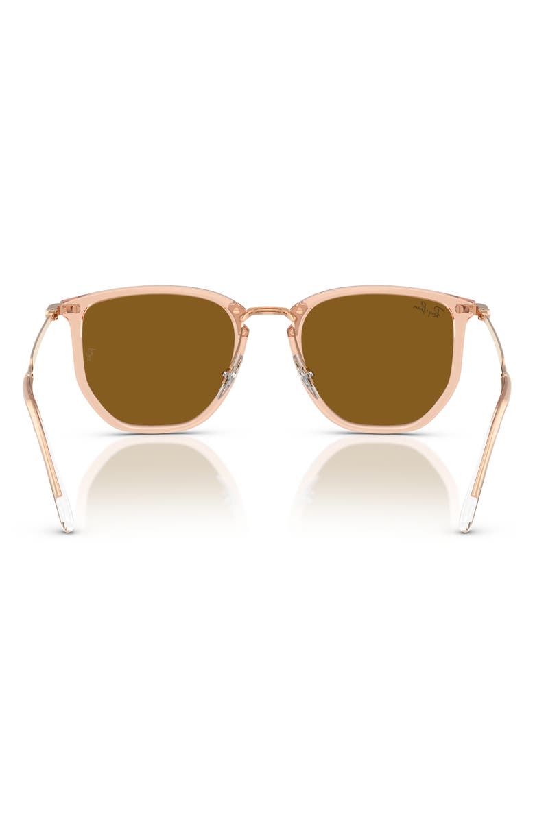 Ray-Ban 53mm Geometric Sunglasses, Alternate, color, Brown