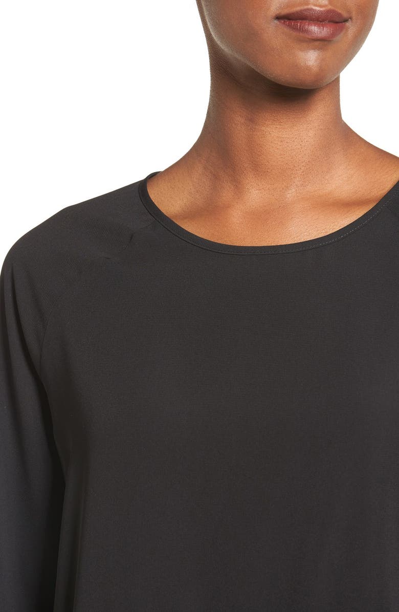 GIBSONLOOK Gibson Bell Sleeve Ruffle Hem Blouse, Alternate, color,